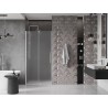 Mexen Velar drzwi prysznicowe rozsuwane 90 cm, szron, nikiel szczotkowany - 871-090-000-31-97
