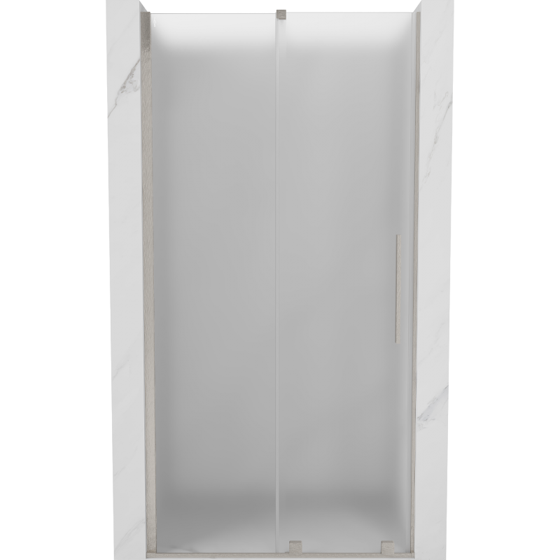 Mexen Velar drzwi prysznicowe rozsuwane 100 cm, szron, nikiel szczotkowany - 871-100-000-31-97