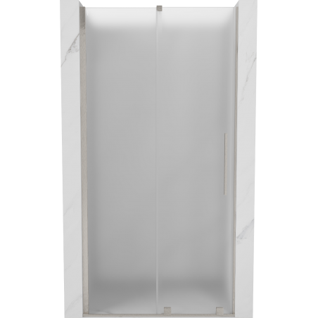 Mexen Velar drzwi prysznicowe rozsuwane 100 cm, szron, nikiel szczotkowany - 871-100-000-31-97