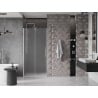 Mexen Velar drzwi prysznicowe rozsuwane 100 cm, szron, nikiel szczotkowany - 871-100-000-31-97
