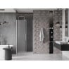 Mexen Velar drzwi prysznicowe rozsuwane 110 cm, szron, nikiel szczotkowany - 871-110-000-31-97