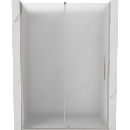 Mexen Velar drzwi prysznicowe rozsuwane 150 cm, szron, nikiel szczotkowany - 871-150-000-31-97