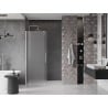 Mexen Velar drzwi prysznicowe rozsuwane 140 cm, szron, nikiel szczotkowany - 871-140-000-31-97