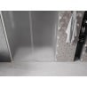 Mexen Velar drzwi prysznicowe rozsuwane 140 cm, szron, nikiel szczotkowany - 871-140-000-31-97
