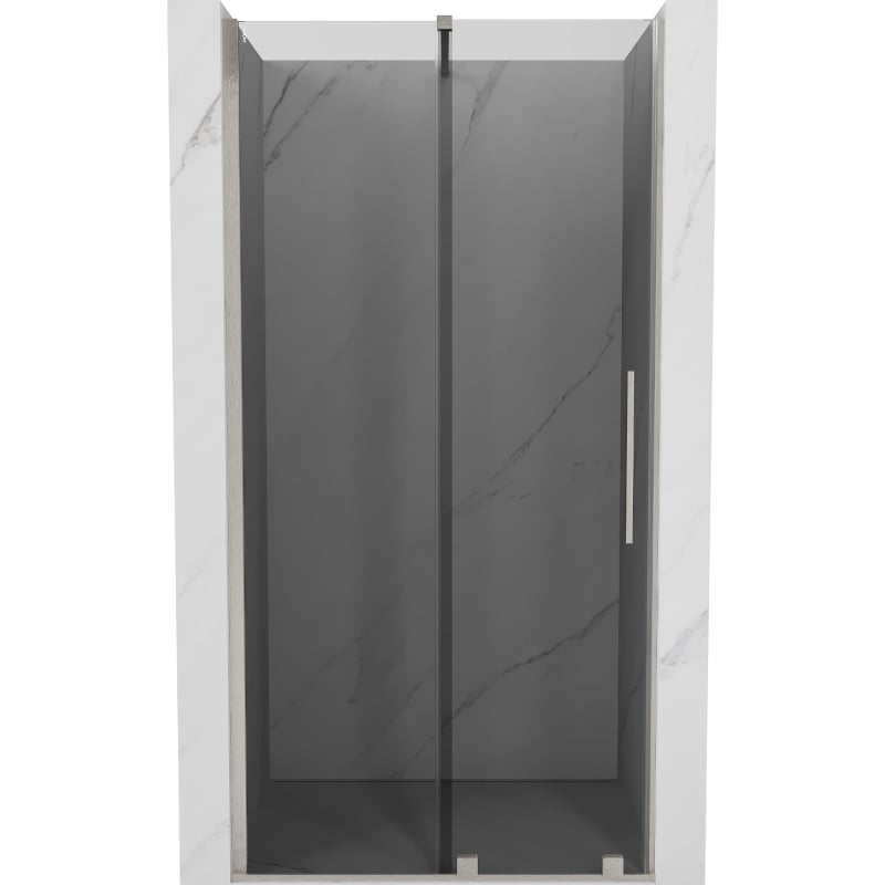 Mexen Velar drzwi prysznicowe rozsuwane 100 cm, grafit, nikiel szczotkowany - 871-100-000-41-97
