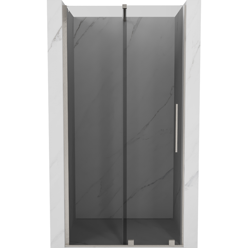 Mexen Velar drzwi prysznicowe rozsuwane 110 cm, grafit, nikiel szczotkowany - 871-110-000-41-97