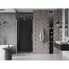 Mexen Velar drzwi prysznicowe rozsuwane 110 cm, grafit, nikiel szczotkowany - 871-110-000-41-97