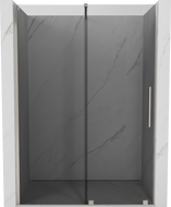 Mexen Velar drzwi prysznicowe rozsuwane 130 cm, grafit, nikiel szczotkowany - 871-130-000-41-97