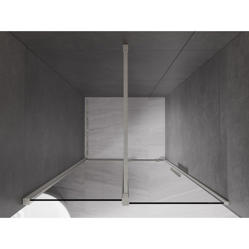 Mexen Velar drzwi prysznicowe rozsuwane 120 cm, grafit, nikiel szczotkowany - 871-120-000-41-97