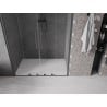 Mexen Velar Duo drzwi prysznicowe rozsuwane 140 cm, transparent, gun metal - 871-140-000-02-95