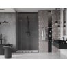 Mexen Velar Duo drzwi prysznicowe rozsuwane 140 cm, transparent, gun metal - 871-140-000-02-95