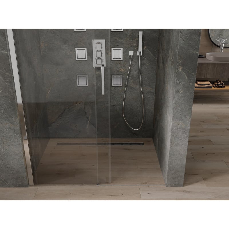 Mexen Omega drzwi prysznicowe rozsuwane 160 cm, transparent, chrom - 825-160-000-01-00