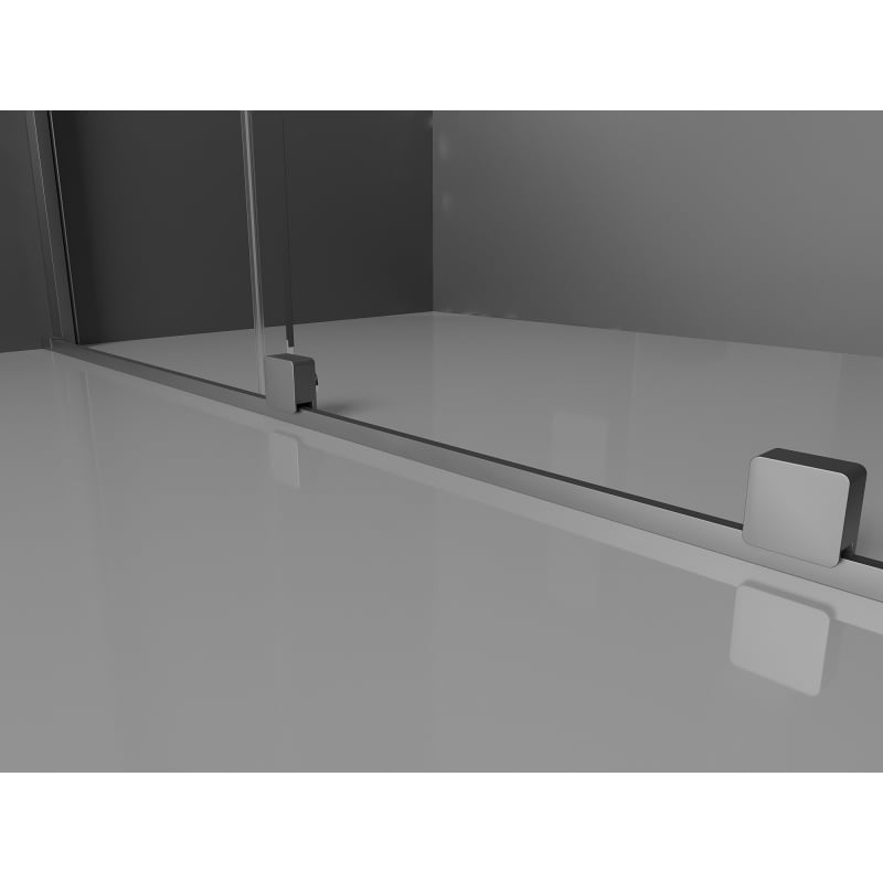 Mexen Velar Duo drzwi prysznicowe rozsuwane 160 cm, transparent, gun metal - 871-160-000-02-95