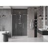 Mexen Velar Duo drzwi prysznicowe rozsuwane 140 cm, transparent, nikiel szczotkowany - 871-140-000-02-97