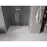 Mexen Velar Duo drzwi prysznicowe rozsuwane 140 cm, transparent, nikiel szczotkowany - 871-140-000-02-97