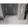 Mexen Velar Duo drzwi prysznicowe rozsuwane 140 cm, transparent, nikiel szczotkowany - 871-140-000-02-97