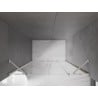 Mexen Velar Duo drzwi prysznicowe rozsuwane 140 cm, transparent, nikiel szczotkowany - 871-140-000-02-97