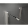 Mexen Velar Duo drzwi prysznicowe rozsuwane 140 cm, transparent, nikiel szczotkowany - 871-140-000-02-97