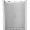 Mexen Velar Duo drzwi prysznicowe rozsuwane 140 cm, szron, chrom - 871-140-000-32-01