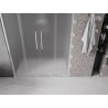 Mexen Velar Duo drzwi prysznicowe rozsuwane 140 cm, szron, chrom - 871-140-000-32-01