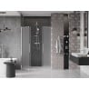 Mexen Velar Duo drzwi prysznicowe rozsuwane 140 cm, szron, chrom - 871-140-000-32-01