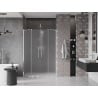 Mexen Velar Duo drzwi prysznicowe rozsuwane 140 cm, szron, chrom - 871-140-000-32-01