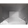 Mexen Velar Duo drzwi prysznicowe rozsuwane 140 cm, szron, chrom - 871-140-000-32-01