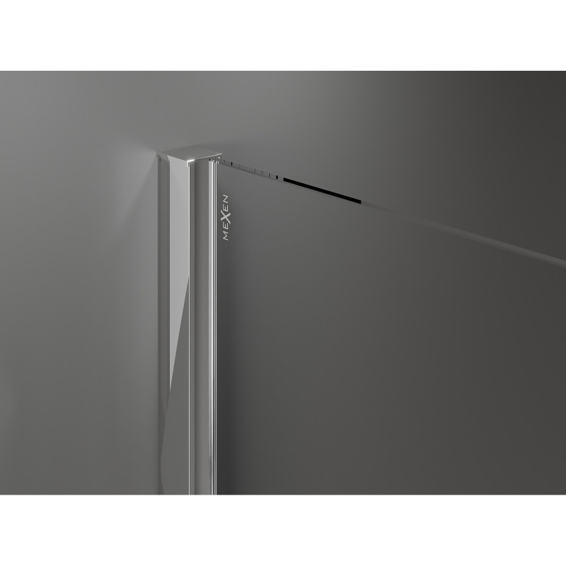 Mexen Velar Duo drzwi prysznicowe rozsuwane 140 cm, szron, chrom - 871-140-000-32-01