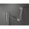 Mexen Velar Duo drzwi prysznicowe rozsuwane 180 cm, szron, chrom - 871-180-000-32-01