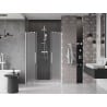 Mexen Velar Duo drzwi prysznicowe rozsuwane 140 cm, szron, białe - 871-140-000-32-20
