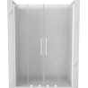 Mexen Velar Duo drzwi prysznicowe rozsuwane 150 cm, szron, białe - 871-150-000-32-20
