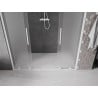 Mexen Velar Duo drzwi prysznicowe rozsuwane 180 cm, szron, białe - 871-180-000-32-20