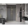 Mexen Velar Duo drzwi prysznicowe rozsuwane 160 cm, szron, złote - 871-160-000-32-50