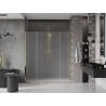Mexen Velar Duo drzwi prysznicowe rozsuwane 180 cm, szron, złote - 871-180-000-32-50