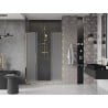Mexen Velar Duo drzwi prysznicowe rozsuwane 160 cm, szron, złote - 871-160-000-32-50