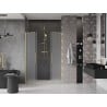 Mexen Velar Duo drzwi prysznicowe rozsuwane 150 cm, szron, złote szczotkowane - 871-150-000-32-55