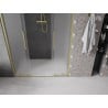 Mexen Velar Duo drzwi prysznicowe rozsuwane 140 cm, szron, złote szczotkowane - 871-140-000-32-55