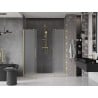Mexen Velar Duo drzwi prysznicowe rozsuwane 180 cm, szron, złote szczotkowane - 871-180-000-32-55