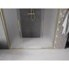 Mexen Velar Duo drzwi prysznicowe rozsuwane 170 cm, szron, złote szczotkowane - 871-170-000-32-55