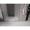 Mexen Velar Duo drzwi prysznicowe rozsuwane 140 cm, szron, różowe złoto - 871-140-000-32-60