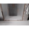 Mexen Velar Duo drzwi prysznicowe rozsuwane 200 cm, szron, różowe złoto - 871-200-000-32-60