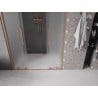 Mexen Velar Duo drzwi prysznicowe rozsuwane 150 cm, szron, miedź szczotkowana - 871-150-000-32-65