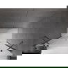 Mexen Velar Duo drzwi prysznicowe rozsuwane 140 cm, szron, gun gray szczotkowany - 871-140-000-32-66