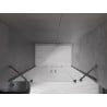Mexen Velar Duo drzwi prysznicowe rozsuwane 150 cm, szron, gun gray szczotkowany - 871-150-000-32-66