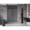 Mexen Velar Duo drzwi prysznicowe rozsuwane 160 cm, szron, gun metal - 871-160-000-32-95