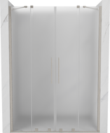 Mexen Velar Duo drzwi prysznicowe rozsuwane 140 cm, szron, nikiel szczotkowany - 871-140-000-32-97