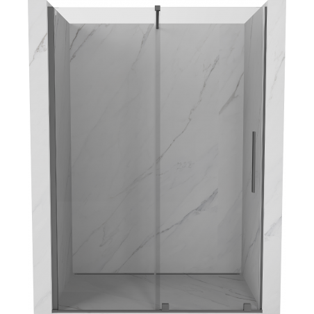 Mexen Velar drzwi prysznicowe rozsuwane 130 cm, transparent, gun metal - 871-130-000-01-95