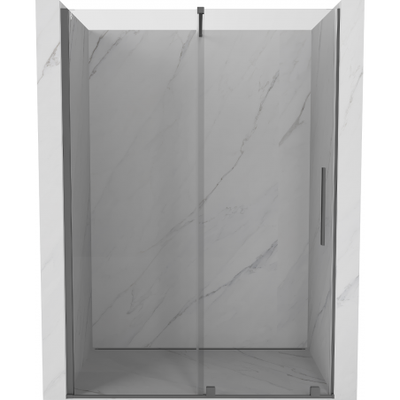 Mexen Velar drzwi prysznicowe rozsuwane 140 cm, transparent, gun metal - 871-140-000-01-95