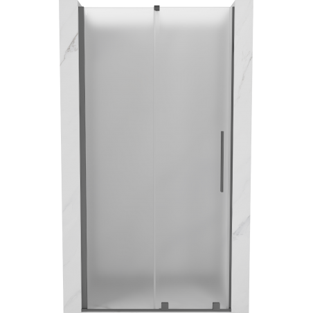 Mexen Velar drzwi prysznicowe rozsuwane 90 cm, szron, gun metal - 871-090-000-31-95