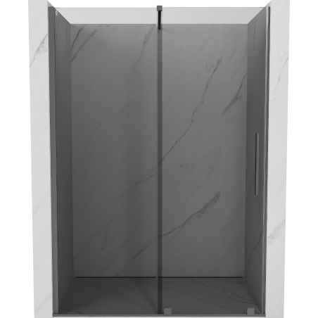 Mexen Velar drzwi prysznicowe rozsuwane 130 cm, grafit, gun metal - 871-130-000-41-95